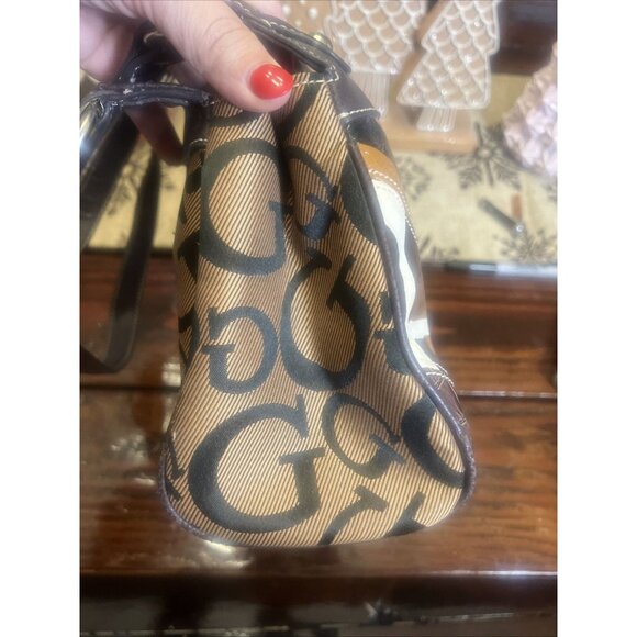 Vintage Guess Leopard Print Baguette Shoulder Bag – Patchwork Rare Y2K Retro - Picture 4 of 12